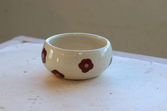 Handmade Funky Flower Ceramic Bowl